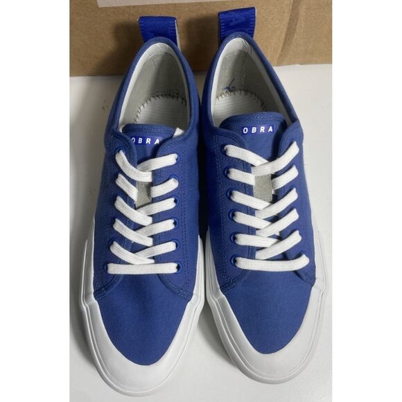 Obra Shoes Terra Canvas Low Blue/White Mens Size 9.5 Sneakers Made In Brazil New - Picture 2 of 8